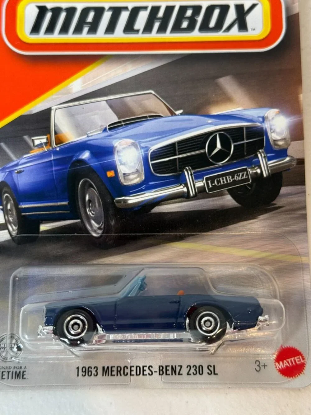 Matchbox 1963 Mercedes-Benz 230 SL Blue 55/125 New